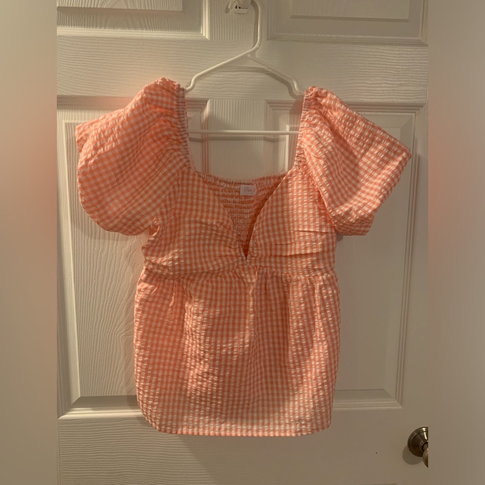 Pink Lily deep v top
